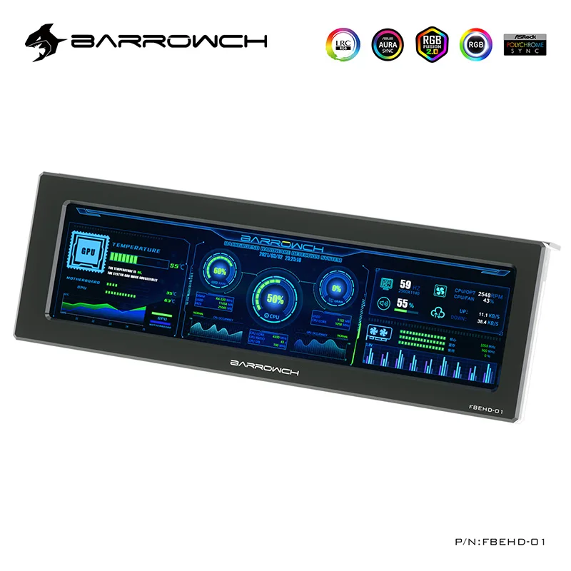 Монитор BARROWCH AIDA64 8 x FBEHD 01 пикселей с TFT экраном|Кулеры и системы охлаждения
