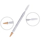 KAOBUY, ручка для склеивания краски с латунным верхом и кожаным краем, ручка-аппликатор для быстрой покраски кожи