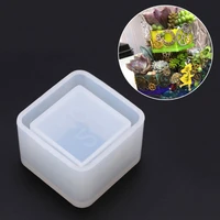 square small flowerpot silicone mould storage box diy handmade making crafts crystal epoxy mold