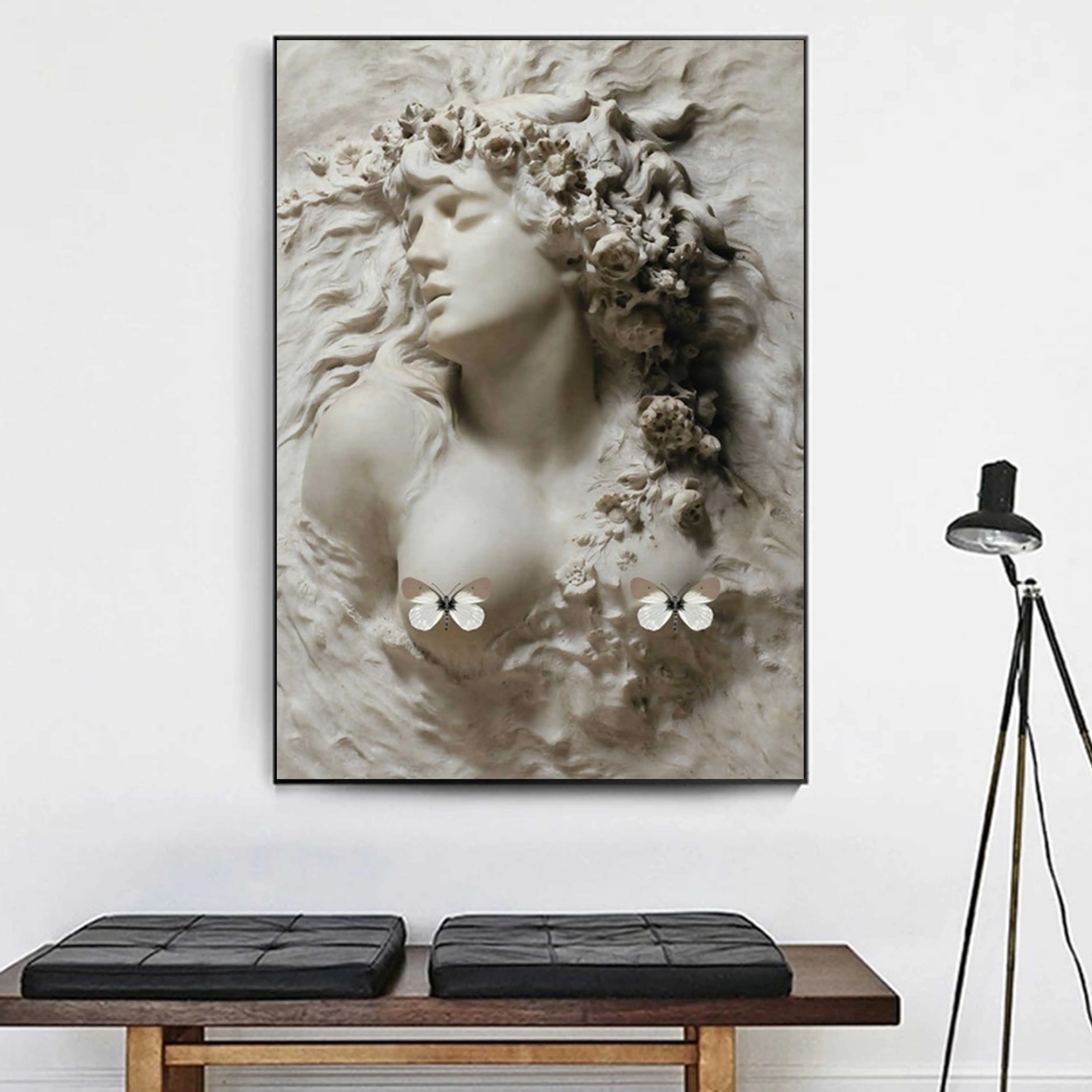 

Western Girl Relief Art Poster And Prints Canvas Poster Decor Wall Picture Nordic Canvas Posters For Living Room Art Home Decors