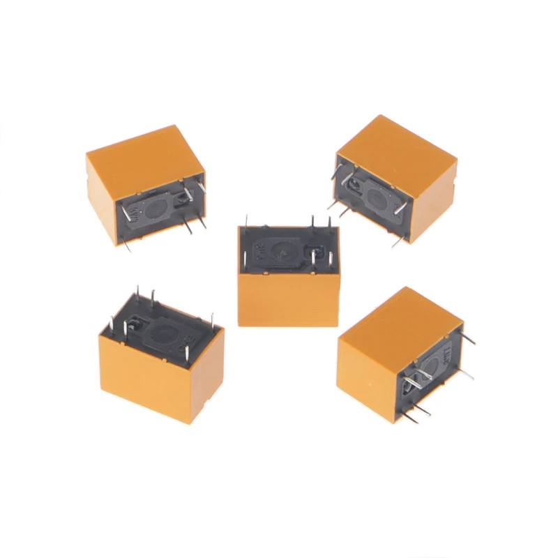 

P15D 5 Pcs 3V Relay HK4100F-DC3V-SHG 6 Pins 3A 250V AC 30V DC