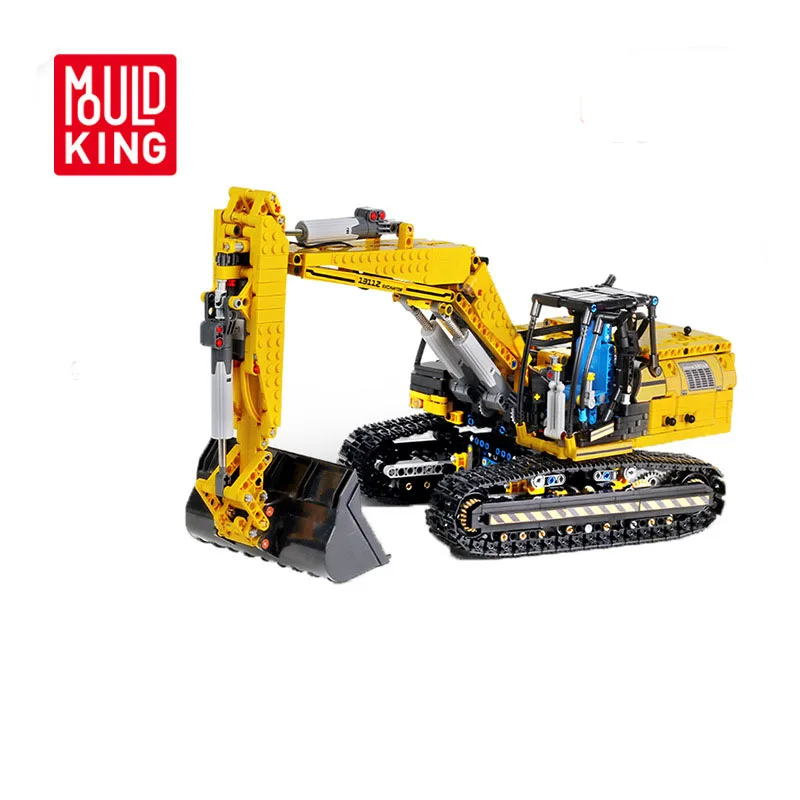 

Mould King Montessori Engineering Excavator Model App Remote Control Children's Educational Assembly Diy Building Block Toys
