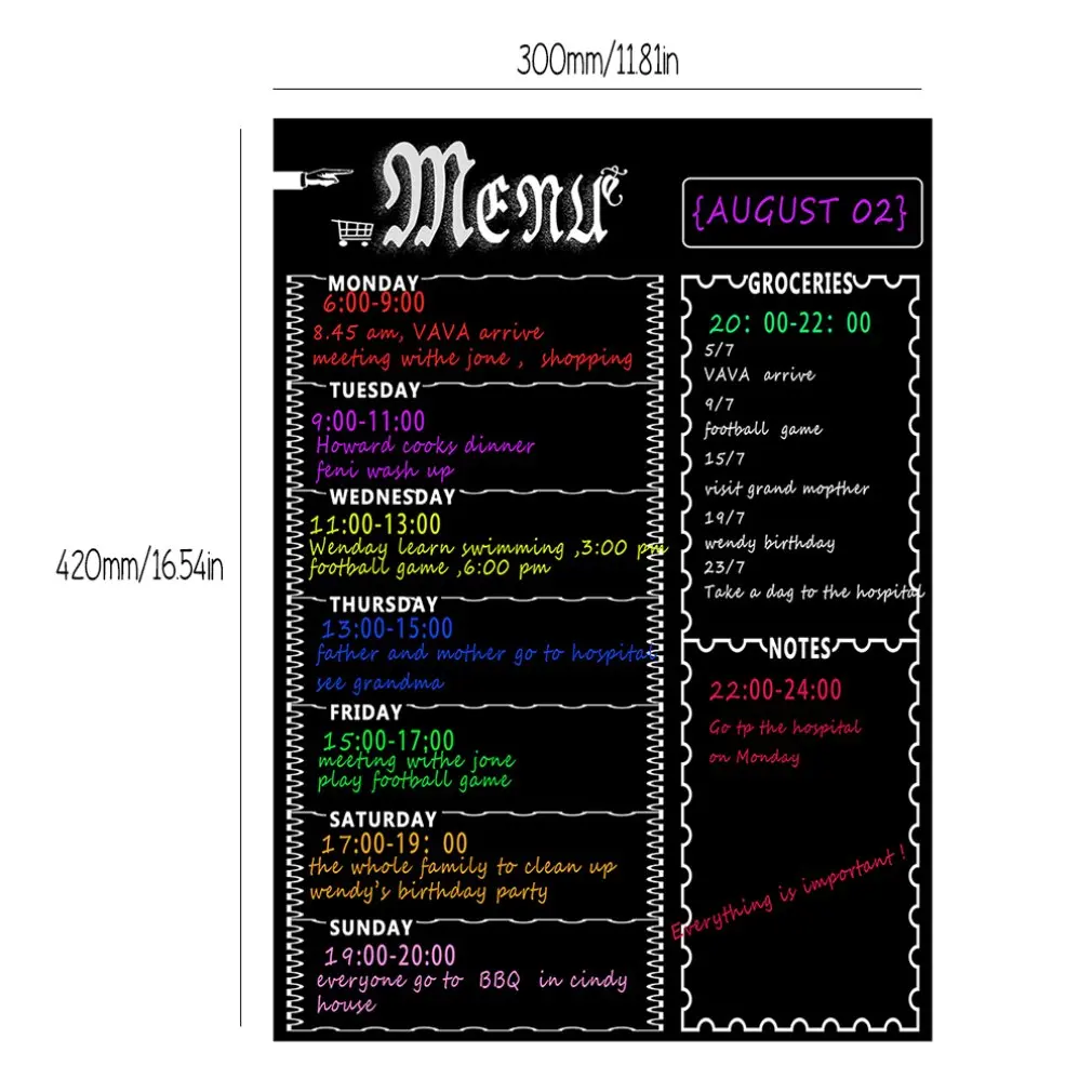 

A3 Schedule + 8-Color Highlighter + Eraser + Paper Tube Packaging Simply Update Your Whiteboard Planner Tool Plan 1 Set