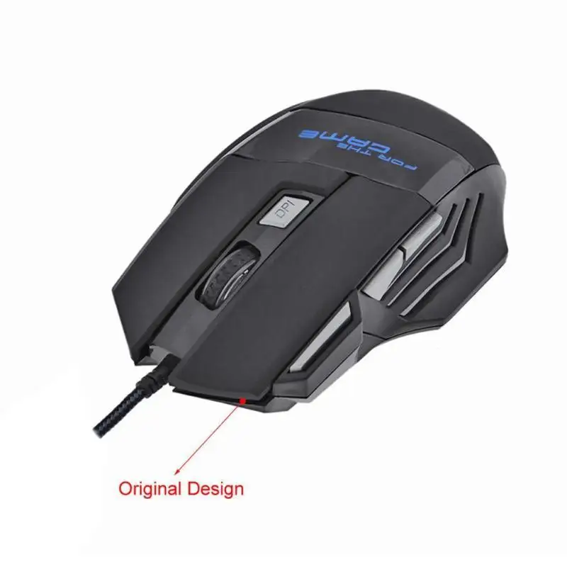

5500DPI Wired Gaming Mouse Professional 7 Buttons USB Cable LED Optical Gamer Mouse for Computer Laptop PC Mice Accessories