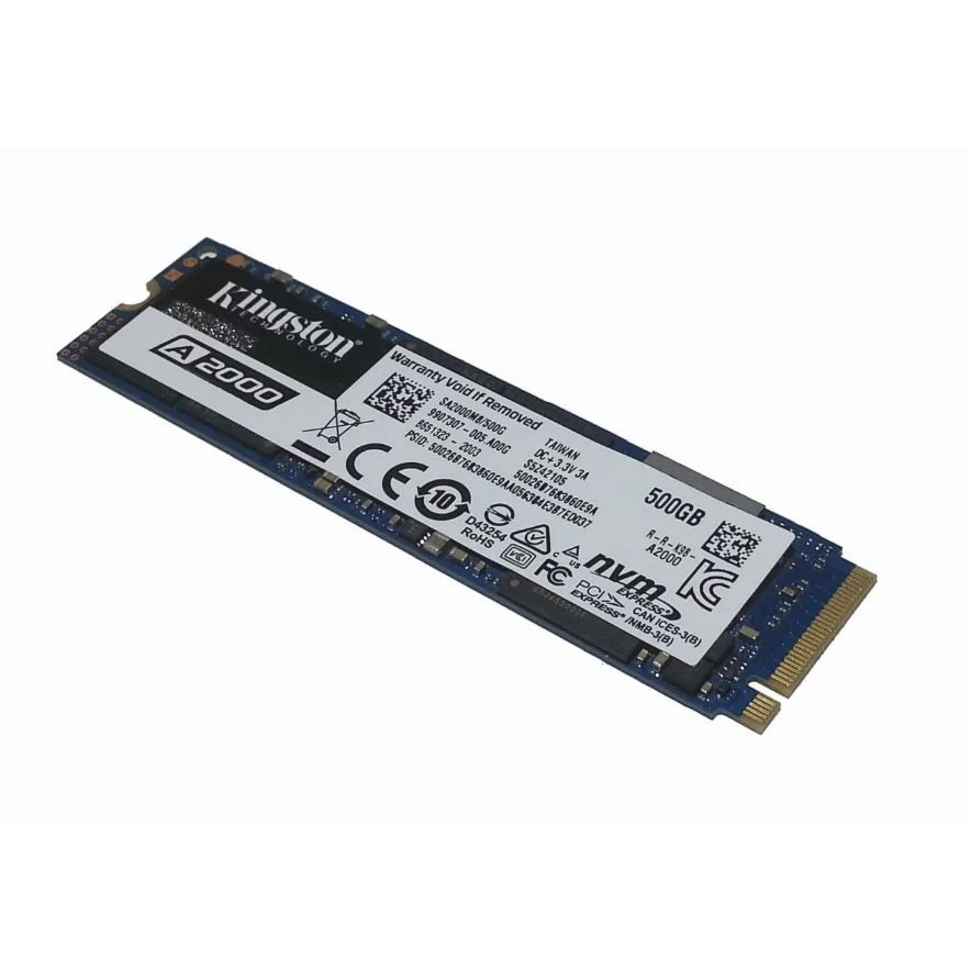 Твердотельный накопитель Kingston A2000 SA2000M8/500G SSD M.2 500GB PCI-Ex4 чтение: 2200 Мб/сек запись: 2000