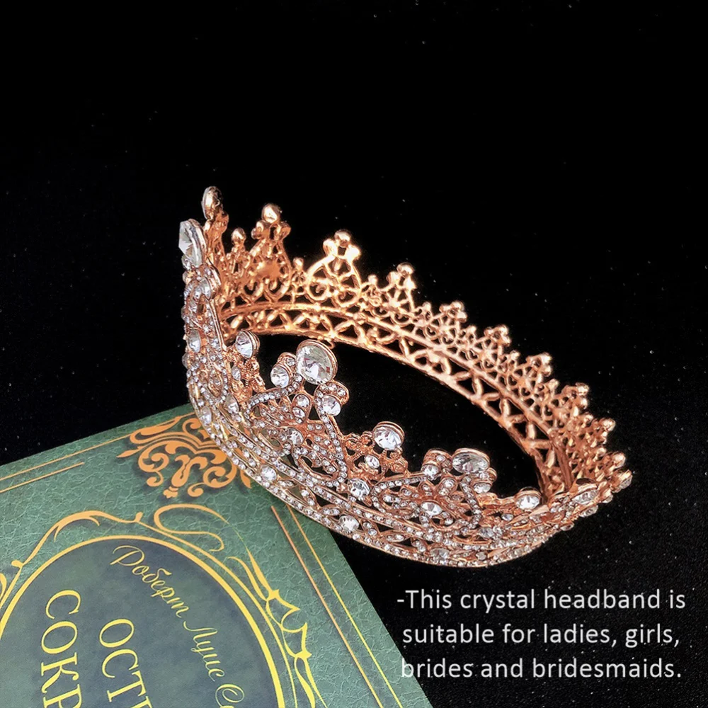 

1Pc Alloy Rhinestone Hair Piece Lovely Crown Creative Hair Adornment (Silver)