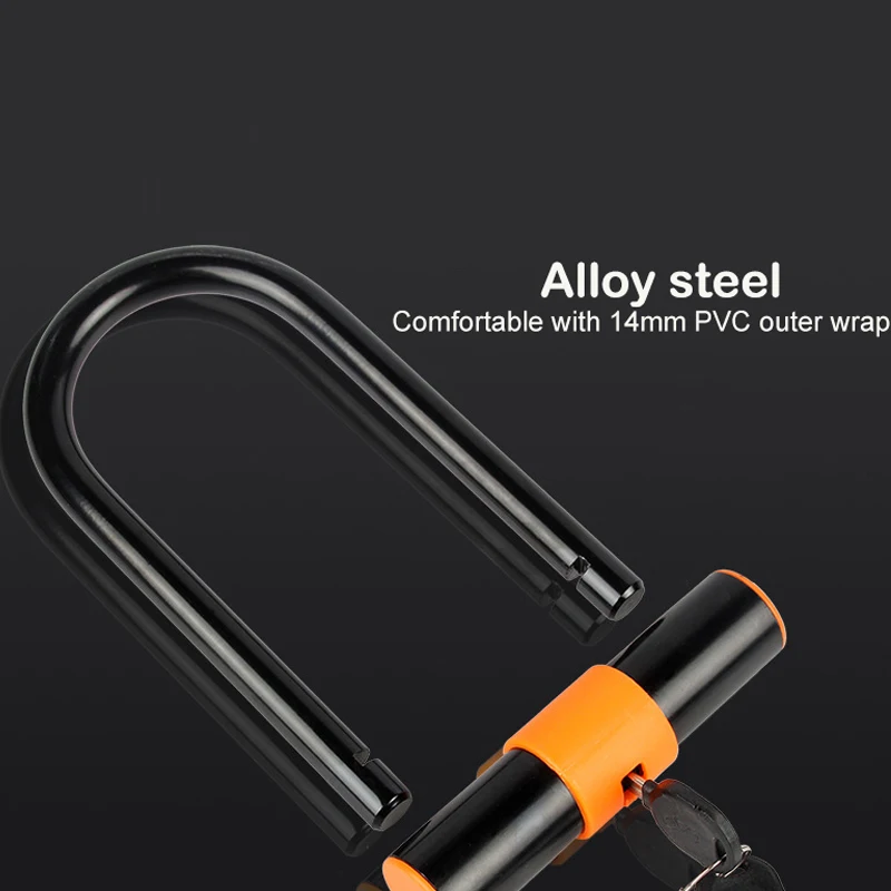 Велосипедный Замок U стальной кабель велосипедный замок цепь управления кабелем