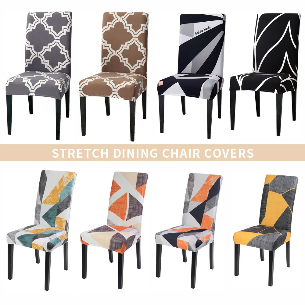 1/2/4/6 шт. спандекс эластичная накладка на стул съемный чехлов Защитная крышка для