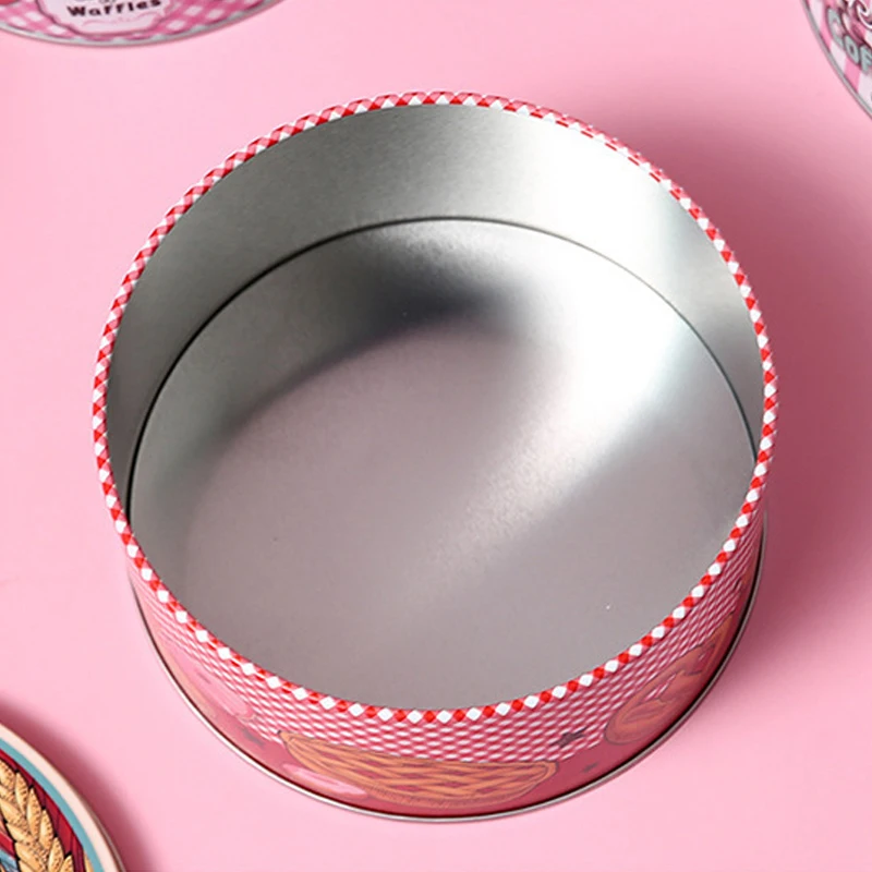 Пустая металлическая коробка для хранения жестяная печенья конфет домашних