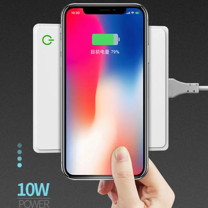 5 портов QC3.0 USB Type C PD 65 Вт адаптер питания Qi Беспроводное зарядное устройство для