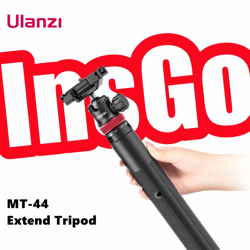 

Ulanzi MT-44 Extend Tripod for DSLR Camera Phone Vlog Tripods With Cold Shoe Phone Mount Holder for Microphone LED Light