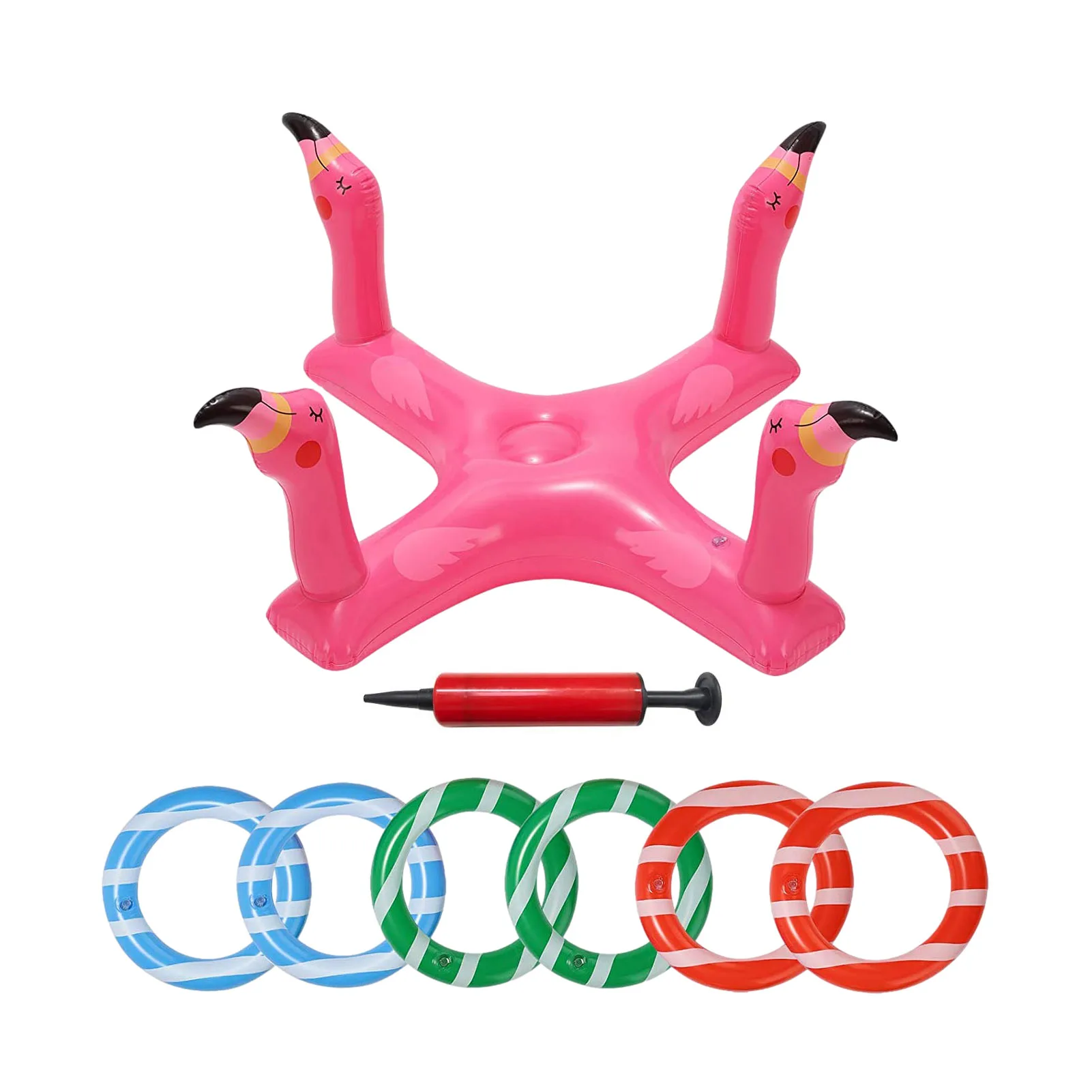 

Iatable Pool Ring Toss Games Toys with 6PCS Rings Pool Game