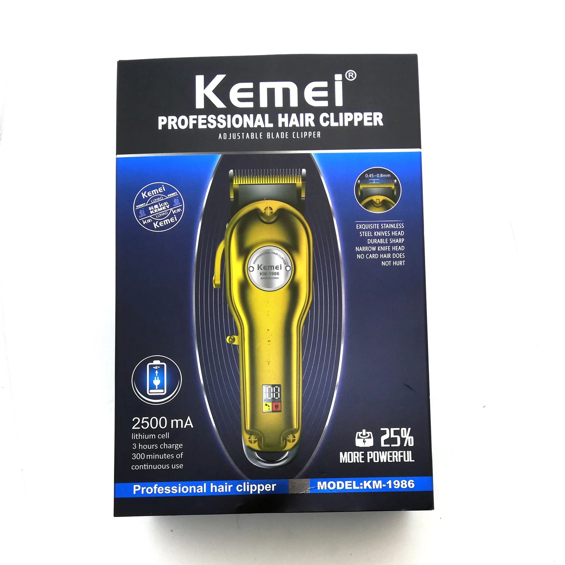 

Professional clipper all-metal rechargeable hair trimmer for barber men electric beard shaver hair cutting machine