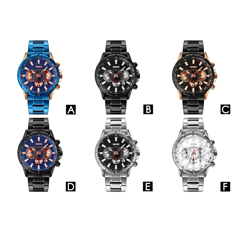 

Business Men's Watches Quartz Fashion Wristwatches Stainless Steel Band Watch