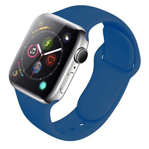 Силиконовый ремешок для Apple Watch 38 мм 42 мм спортивный браслет резиновый ремешок для Iwatch 5 4 44 мм 40 мм для Apple Watch 3 2 1 - Цвет ремешка: color 4