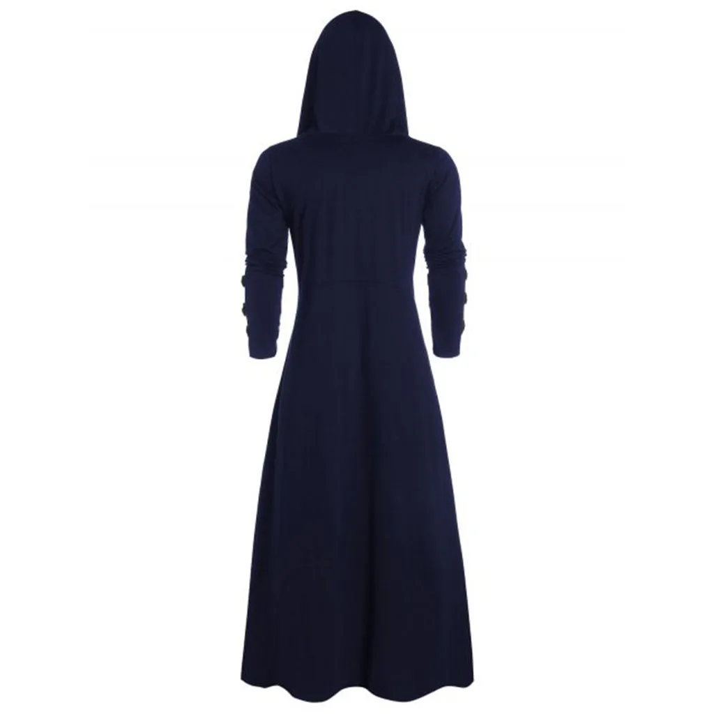 Мужская Шуба в стиле ретро стимпанк готика плащ модная простая Кепка кардиган