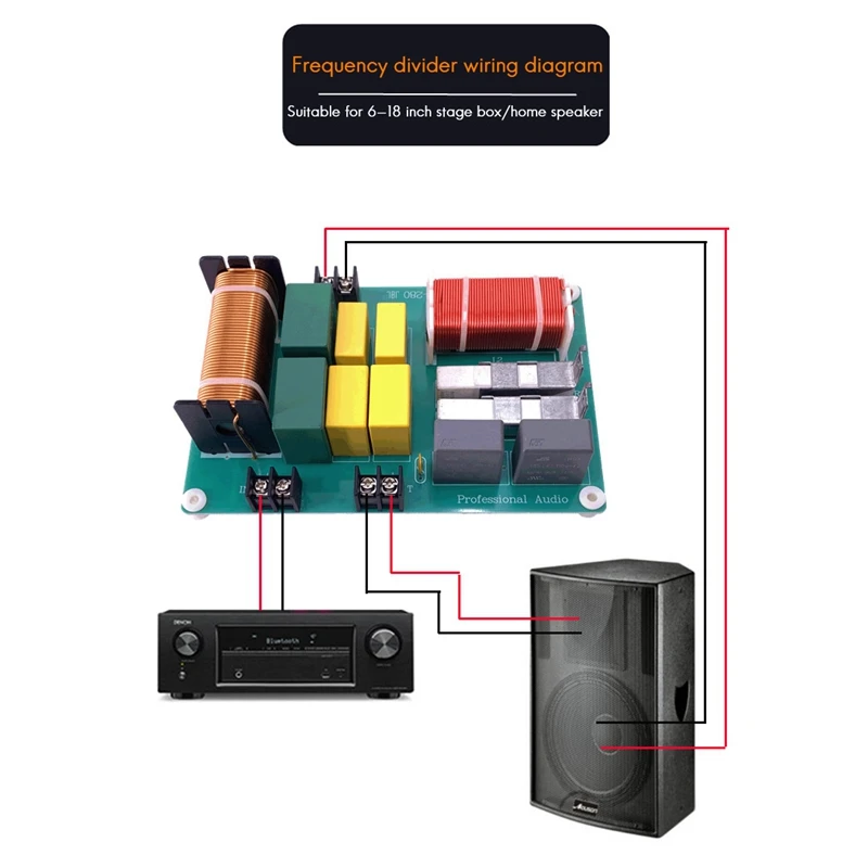 Новый 800 Вт Высокочастотный Низкочастотный динамик Динамик 2 Way кроссовер 2800 Гц