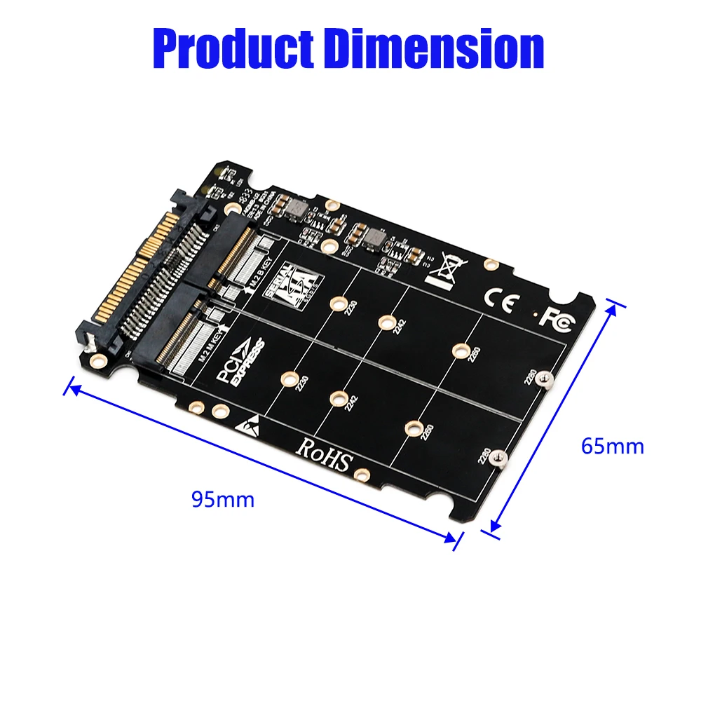 TISHRIC NGFF M.2 Key B/M To PCI-E U.2 Adapter Card Converter NVME/SATA SSD Board Riser For Laptop Accessories | Компьютеры и офис