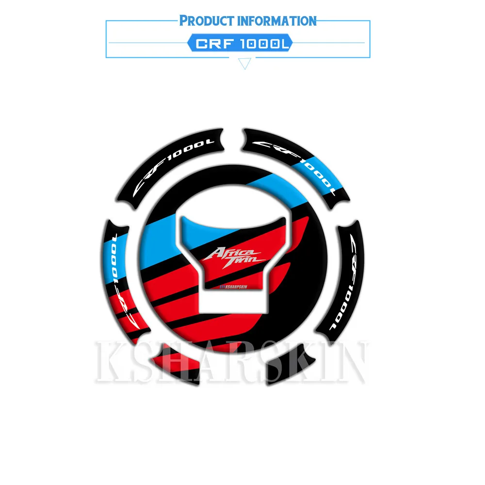 

NEW 3D ADESIVI Sticker Decal Emblem Protection Tank Pad Cas Cap for HONDA CRF1000L CRF 1000L crf 1000l