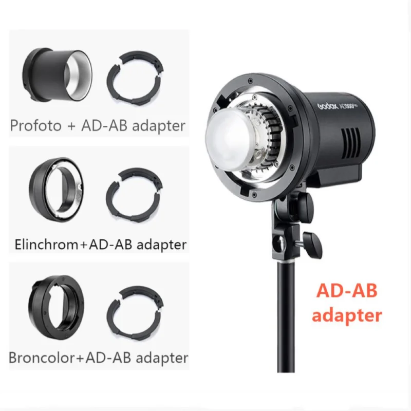 Адаптер Godox AD-AB для крепления вспышки Profoto Broncolor Elinchrom AD300pro AD400pro |