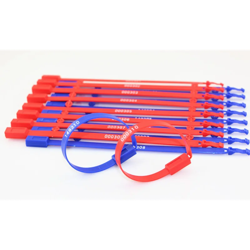 100 шт. одноразовые пластиковые защитные уплотнения самоблокирующиеся стяжки