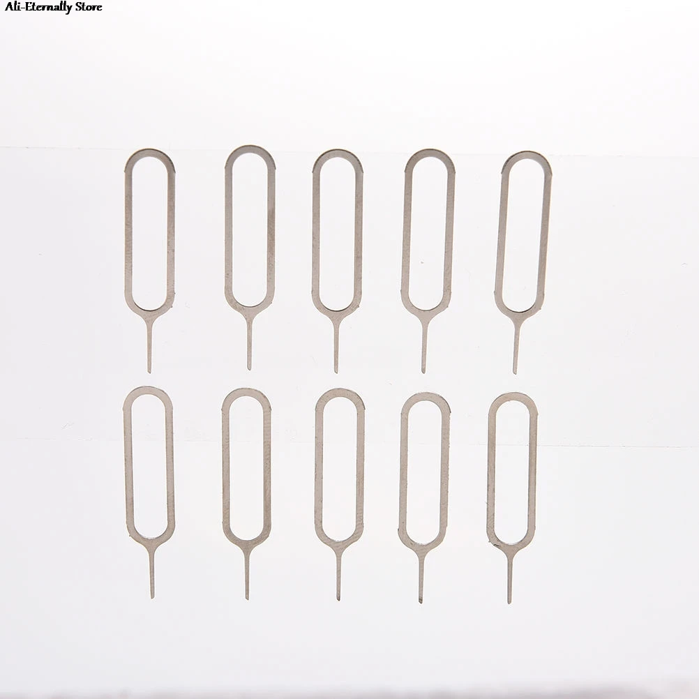 

10pcs SIM Card Tray Removal Eject Pin Universal Sim Card Tray Pin Remover Eject Pin Needle Phone Tool For IPhone Samsung Huawei