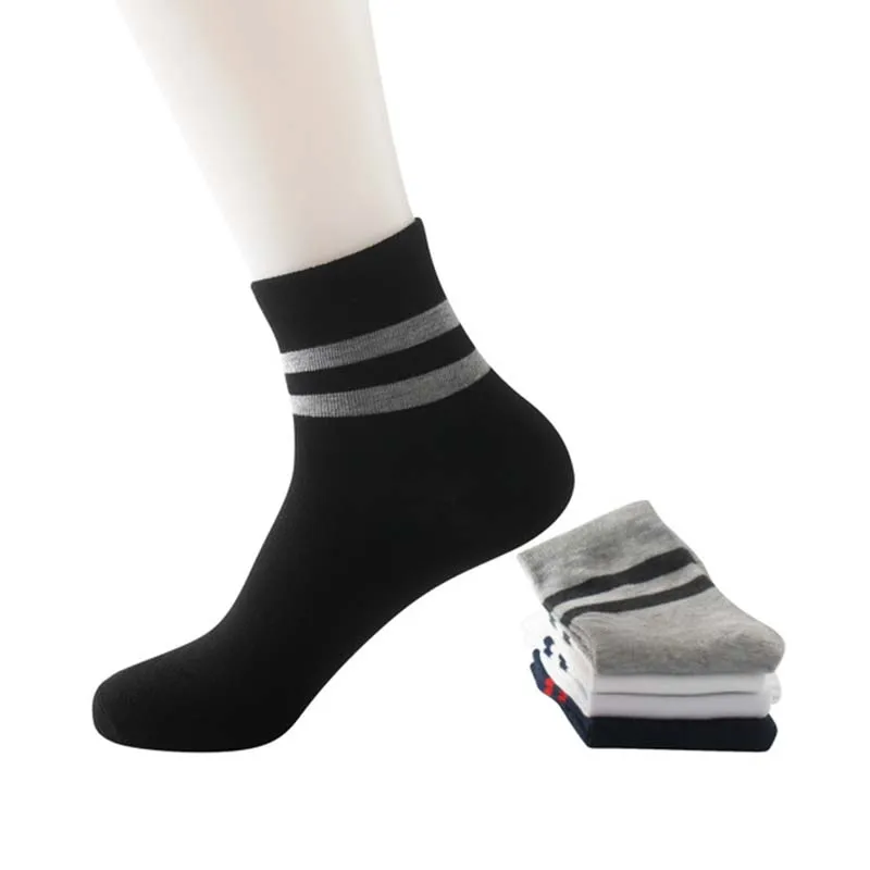 3 пары мужские носки средней длины на осень и зиму повседневные хлопчатобумажные