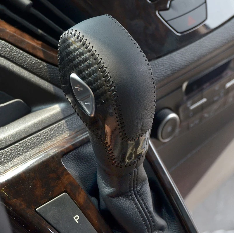 

Для Ford 13-18 Kuga DIY кожа переключения передач автомобиля крышка Центрального управления рычага переключения передач крышка ручка переключения...