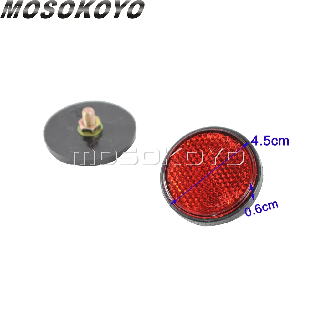 Желтый 6 мм Круглый отражатель с резьбой стикер Предупреждение ющий болт на