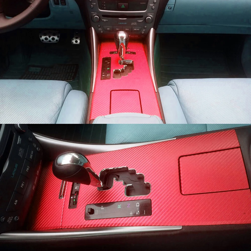

Car-Styling 3D 5D Carbon Fiber Car Interior Center Console Color Change Molding Sticker Decals For Lexus IS300 IS250 2006-2012