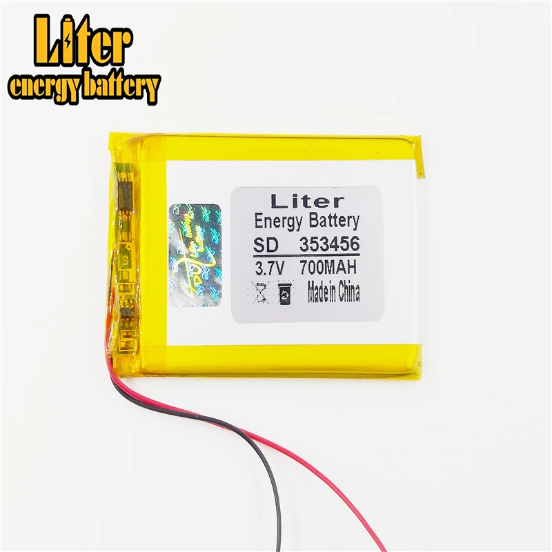 353456 3 7 V 700mah литий полимерный аккумулятор с защитной платой для Bluetooth GSP цифровых