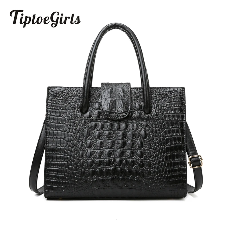 

New Fashion Alligator Pattern Leather Handbag for Lady Soft Handles Women Bag Totes Designer Crossbody Bag Hot Sale Shoulder Bag