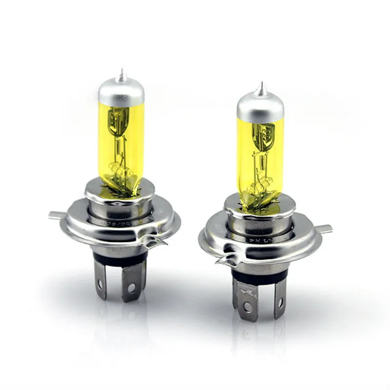

2 X H4 Xenon Halogen Light Bulbs 12V 60/55W Amber/Yellow Vision Auto Headlight Headlamp Fog light 3000~3500K Free Shipping