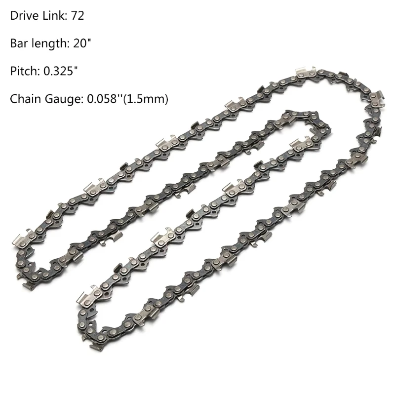 

20 Inches 72 / 76 Chainsaw Wood Cutter, Chainsaw, Chain Saw Blade Chainsaw Parts Saw Mill Chain to Cut Woods