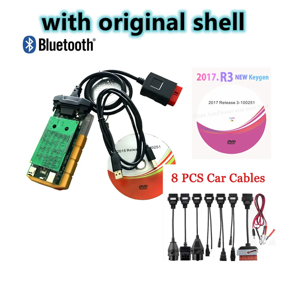 2021 программное обеспечение 2017R3 с генератором ключей новый VCI VD DS150E CDP pro plus bluetooth