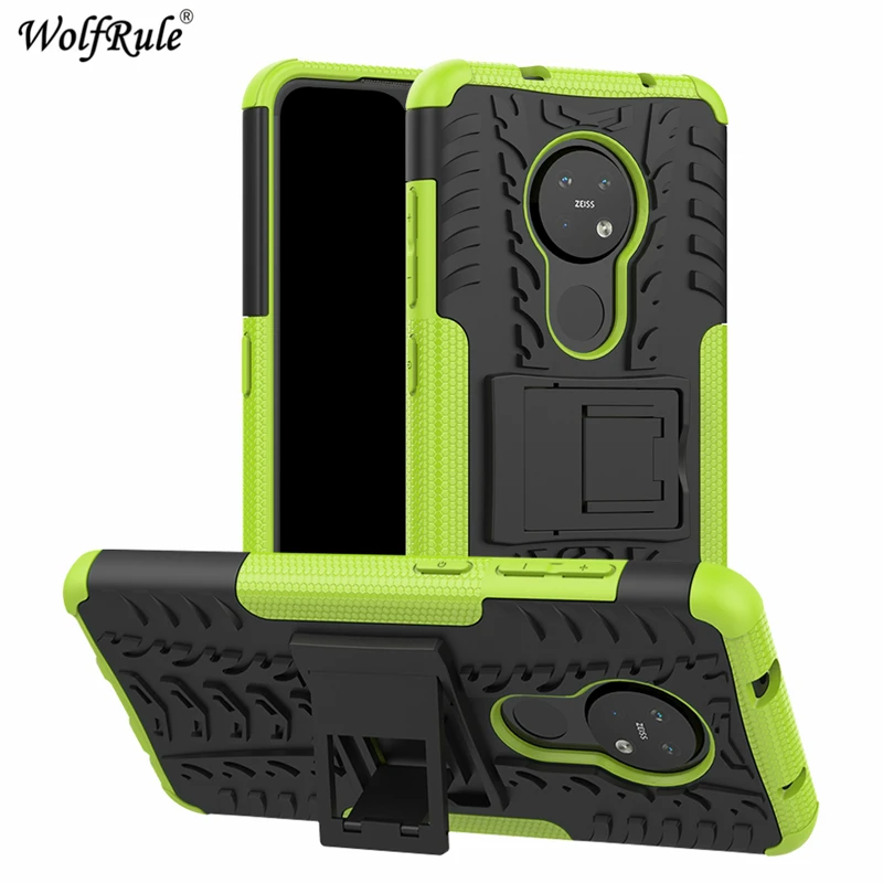 Wolfrule Case For Nokia 7.2 Case Dual Layer Armor TPU+PC Shockproof Cover For Nokia 7.2 Phone Case For Nokia 6.2 7.2 Coque 6.3