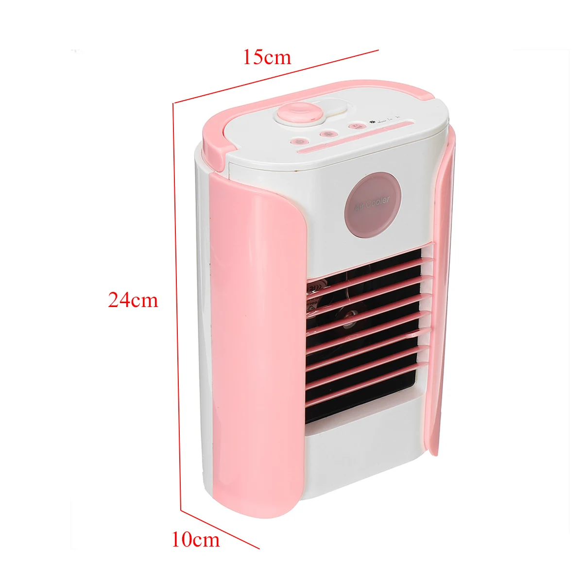 

Gray/Pink Mini Powerful Air Conditioner Spray with LED Light 3-gear USB Charging Air Humidifier Air Cooling Fan Air Cooler