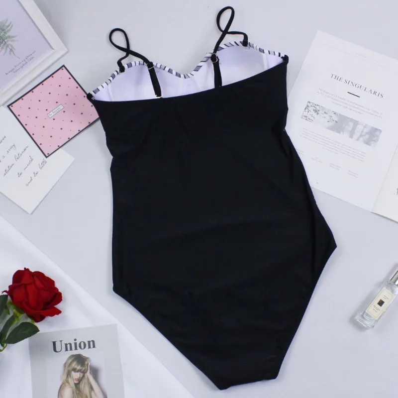 Сексуальные цельные большие купальники с цветочным рисунком закрытый женский