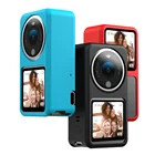 Мягкий силиконовый чехол DJI Action 2, пылезащитный Защитный чехол для видеокамеры, противоударный корпус рамы для Osmo Action 2 Vlog, аксессуары