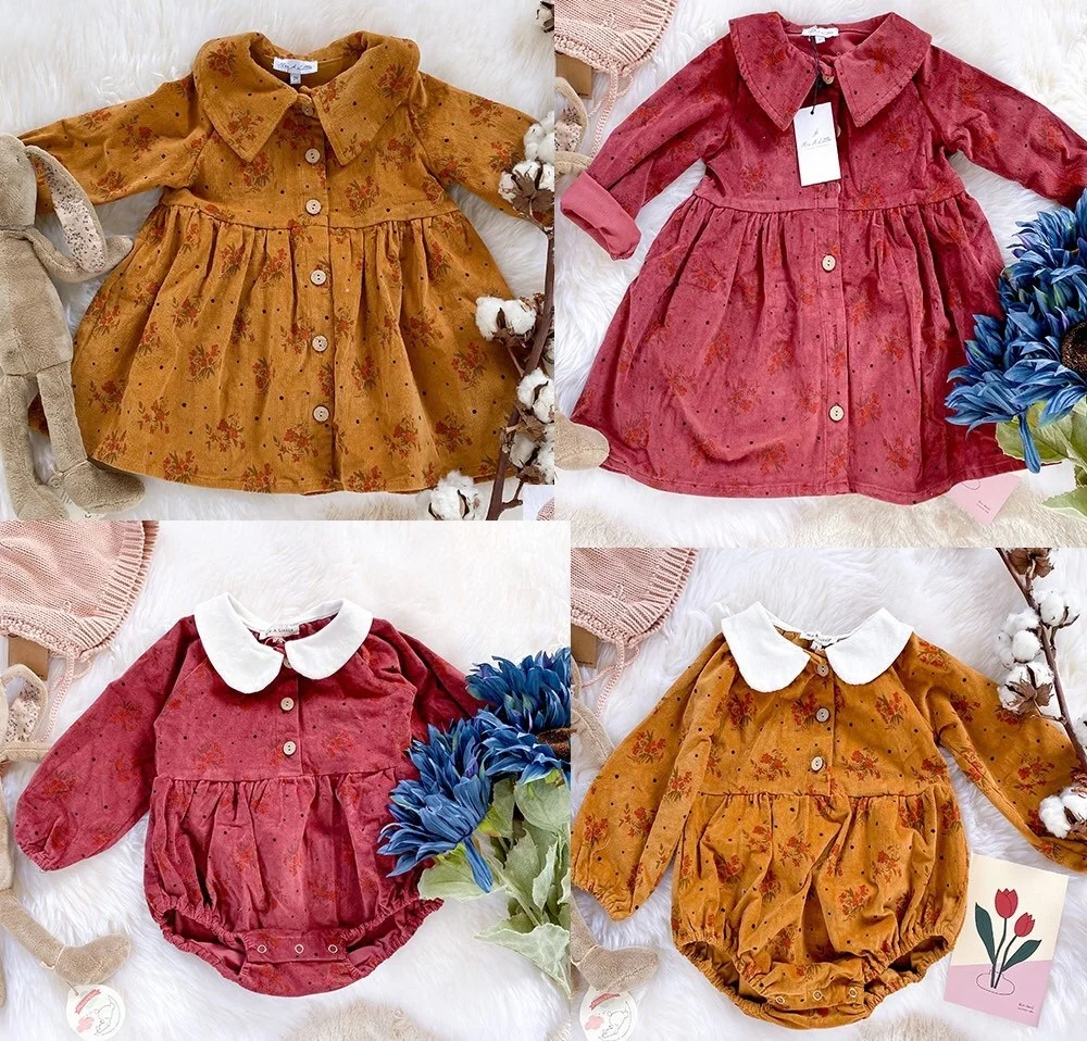 Baby Rompers 2020 New Winter WAWA Bran Infant Girls Dress Roupas Bebes Long Sleeve Boys Newborn Kids Clothing Cotton Jumpsuits | Мать и
