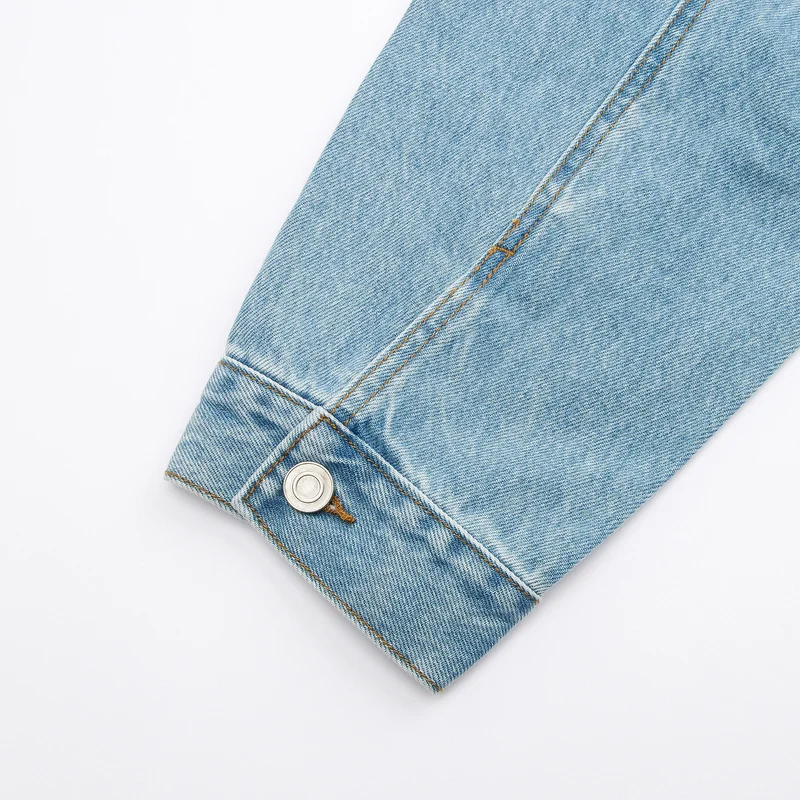 Мужская джинсовая куртка на молнии в стиле ретро | одежда