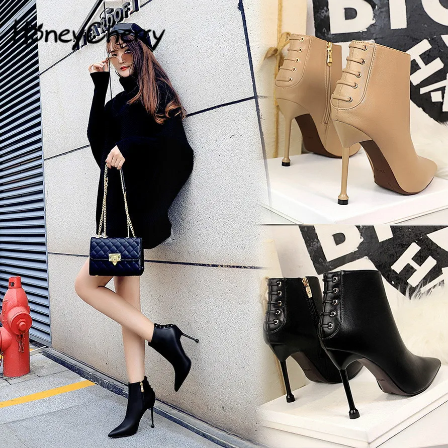 Женские ботинки 2021 простые зимние короткие в европейском и американском стиле