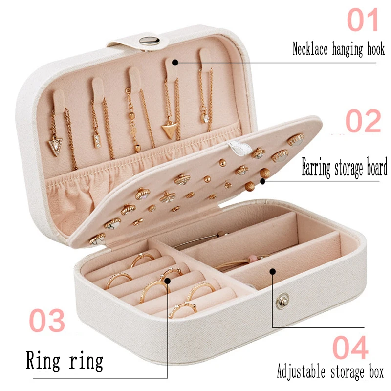 Модная многофункциональная коробка для хранения ювелирных изделий женские