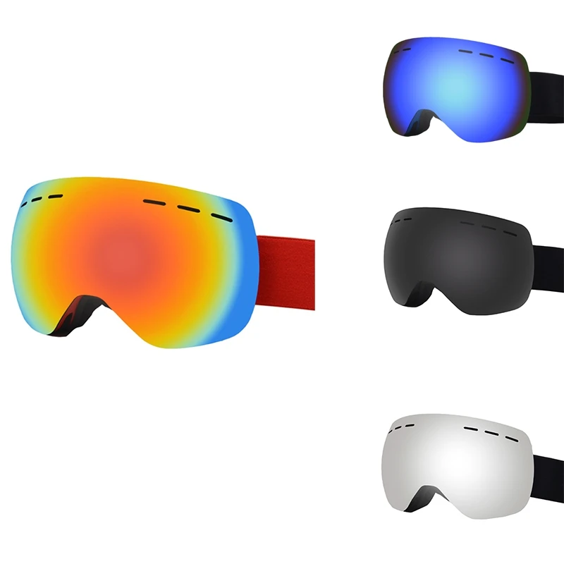 

Ski Goggles Double Layers Anti-Fog Big Men Women Snowboard Goggles