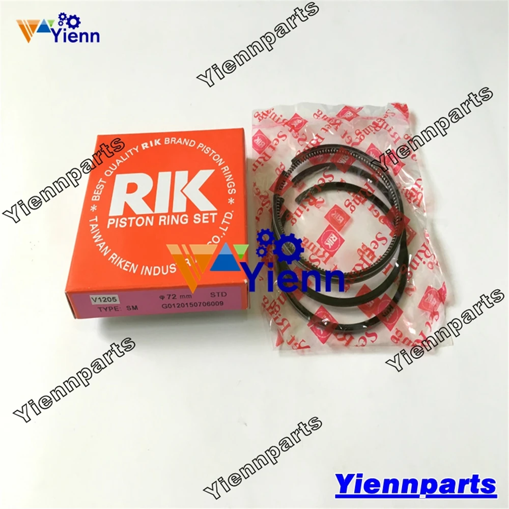 

V1205 V1205-B Piston Ring Set For Kubota KSR250ADX SnowPloughs Diesel Engine Repair Parts