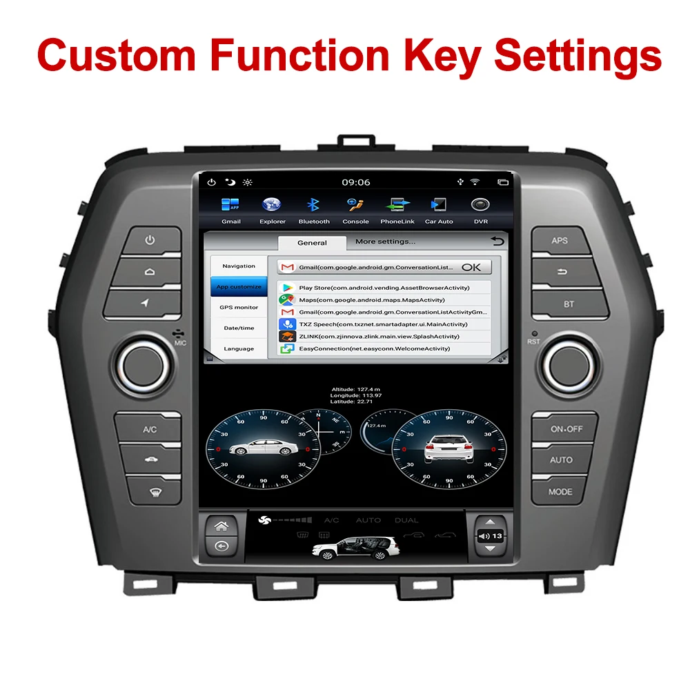 Автомобильное головное устройство YAZH Android 9 0 PX6 радио для Nissan Maxima 2016 2017 2018 с 10 4