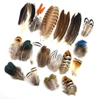 Оптовая продажа, натуральный перо курицы павлина, гуся, фазана для поделок, материалы для вязания мушек ювелирное изделие ремесло, аксессуары