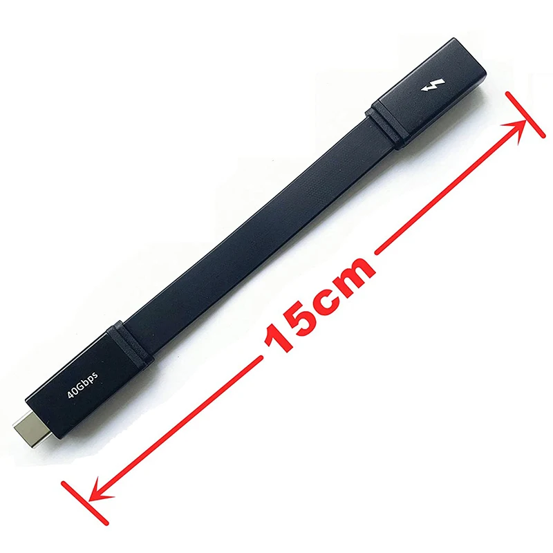 Удлинительный кабель 40 Гбит/с или USB C штырь-гнездо 15 см Поддержка синхронизации