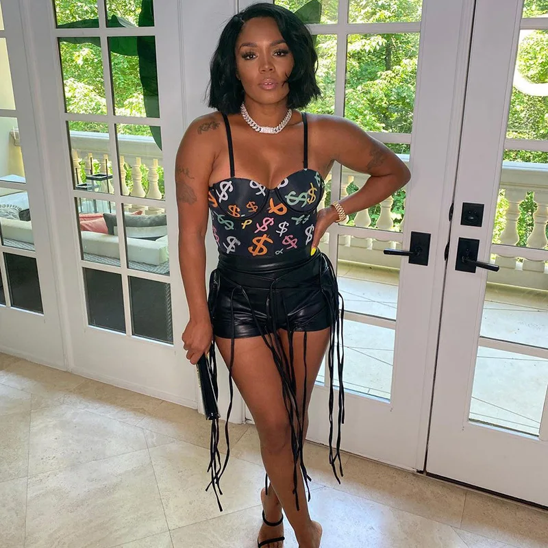 

Sexy Black Cami Tops for Women Clothing Summer 2021 Backless V Neck Corsets Busiters Cropped Tank Top Dropshipping