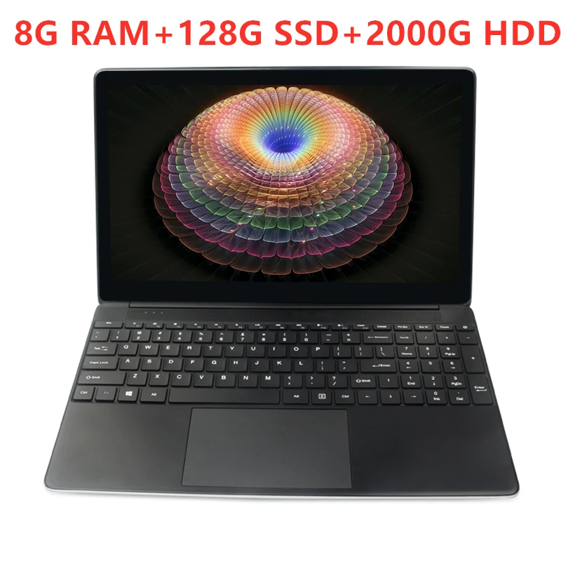 12- (8G 128 2000G) 15,6 дюймов 8 ГБ ОЗУ+ 256 ГБ SSD+ 2000 Гб HDD Intel четырехъядерный процессор 1920X1080P FHD Wifi офис дом школа ноутбук компьютер Win10 ноутбук - Цвет: 12- (8G 128 2000G)